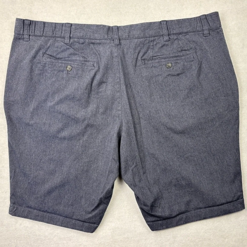 Hawker Rye Mens Heather Blue Chino‎ Shorts Size 44x11 Stretch Cotton MGW20468